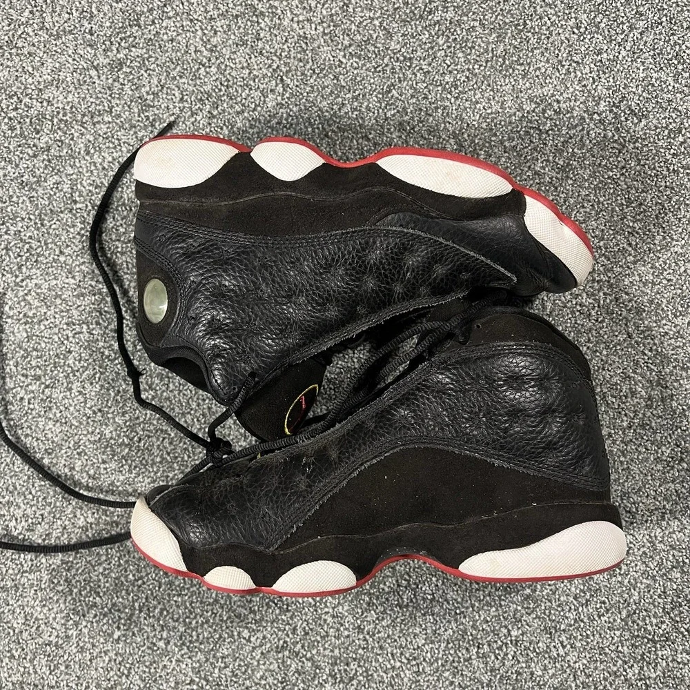 Air Jordan 13 Retro Playoffs 2023 GS Black Red Youth 5.5Y Shoes 414571-062